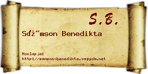 Sámson Benedikta névjegykártya